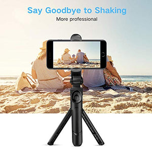 Selfie Stick Bluetooth, Doosl Selfie Stick Tripod - Extendable Tripod Stick with Remote - Facetime Phone Stand, Wireless Selfie Stick Tripod, Portable Tripod for Phone