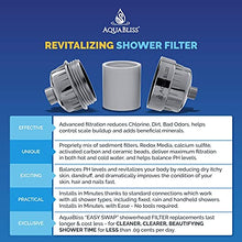 Load image into Gallery viewer, AquaBliss Revitalizing Shower Filter w/ 1 Replaceable Multi-Stage Filter Cartridge Inside - Plus 3 Extra SFC100 Filter Cartridges (Exclusive Bundle)
