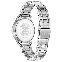 Load image into Gallery viewer, Citizen Women's Eco-Drive Dress Classic Watch in Stainless Steel, Blue Dial (Model: EM0500-57L)
