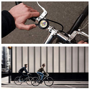 ZYCCW Customized Design Bike Bicycle Bell, Loud Long Crisp Clear Sound for Adults Kids Mountain Road Bike BMX Electric Bike (Evil Eye)