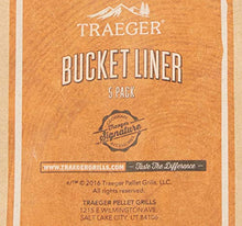 Load image into Gallery viewer, Traeger Grills BAC407z 5-Pack Bucket Liner, Silver
