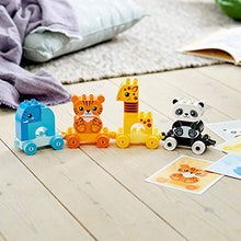 Load image into Gallery viewer, LEGO DUPLO My First Animal Train 10955 Pull-Along Toddlers’ Animal Toy with an Elephant, Tiger, Giraffe and Panda, New 2021 (15 Pieces)
