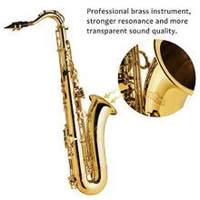 Load image into Gallery viewer, EASTROCK Tenor Saxophone B Flat Gold Laquer Sax Students Beginner With Updated Carrying Case,Reeds,Cleaning Kit,Gloves,Neck Straps,Mouthpieces

