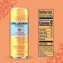 Load image into Gallery viewer, S.Pellegrino Essenza Tangerine &amp; Wild Strawberry Flavored Mineral Water, 11.2 Fluid Ounce (Pack of 8)
