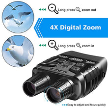 Load image into Gallery viewer, NEWBEA Night Vision Goggles Night Vision Binoculars for 100% Darkness, Digital Military Infrared Binoculars can Take Photo and Video, with 32G Memory Card
