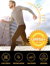 Load image into Gallery viewer, BALEAF Men's Long Sleeve UV Shirts Sun Protection UPF 50+ Shirt SPF Lightweight Quick Dry Rash Guard for Hiking Fishing Black Size M

