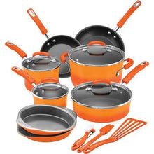 Load image into Gallery viewer, Rachel Ray 15 Piece Cookware Set - Hard Enamel
