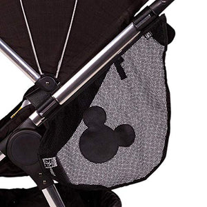 Disney Baby by J.L. Childress Side Sling Stroller Cargo Net, Stroller Organizer & Storage, Mickey Black