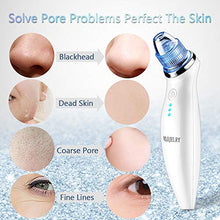 Load image into Gallery viewer, VLOJELRY Blackhead Remover Vacuum Facial Pore Cleaner Electric USB Rechargeable Blackhead Suction Tool with 5 Suction Head and 4 Adjustable Modes Acne Comedone Extractor Removal Kit for Women and Men
