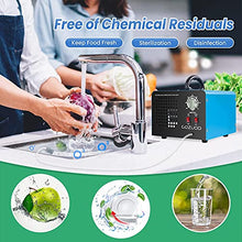 Load image into Gallery viewer, 2 in 1 Ozone Generator 11,000 mg/h Multipurpose Ozone Machine Ionizer Air Purifier Deodorizer for Rooms, Cars, Smoke, Blue
