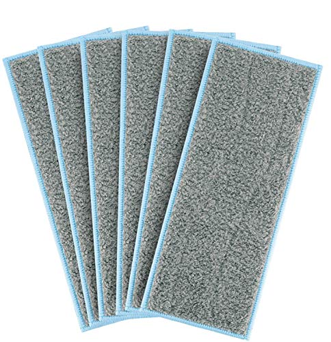 LINNIW M6 Wet Mopping Pads Washable Compatible with Braava Jet m Series, Reusable Wet Pads for iRobot Braava Jet M6 (6110, 6012, 6112) Pack of 6