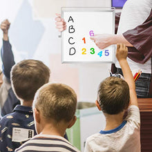 Load image into Gallery viewer, Small Dry Erase White Board for Desk 10" X 10", ARCOBIS Magnetic Portable Double-Sided Easel Board Personal Desktop Tabletop Dry Erase Board with Stand for Students Kids Home Office
