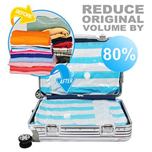 Load image into Gallery viewer, VMSTR Travel Vacuum Storage Bags with Electric Pump, Medium Small Space Saver Bags for Travel and Home Use
