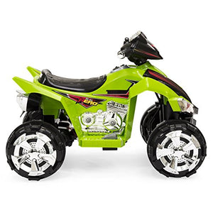 Best Choice Products Kids 12V Electric 4-Wheeler Ride On w/ LED Lights, Forward and Reverse, Green