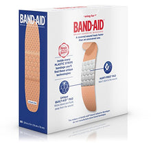 Load image into Gallery viewer, Band-Aid Brand Adhesive Bandages, Plastic Strips, ONE SIZE FITS ALL, 60 Count (Pack of 3)
