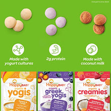 Load image into Gallery viewer, Happy Baby Organics Yogis Freeze-Dried Yogurt &amp; Fruit Snacks, 3 Flavor Variety Pack, 1 Ounce (Pack of 3)

