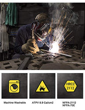 Load image into Gallery viewer, PTAHDUS Men's Flame Resistant Long Sleeve Henley Shirt, 7.1 Ounce 100% Cotton FR Workwear Clothing for Men (Grey, Small)
