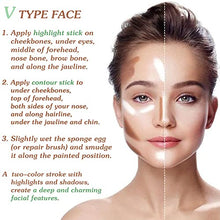 Load image into Gallery viewer, 5Pcs Dual-Head Cream Contour Sticks Makeup Kit,Face Makeup Highlighter Pencil&amp;Contouring Makeup kit,Contour Highlight Stick,Makeup Concealer Stick, Primer Face Makeup,Highlighter Makeup Stick Concealer
