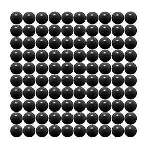 68 Cal Paintballs Jawbreaker Solid Balls - Self Defense Nylon, Less Lethal Practice Paintballs .68 Caliber - Black (100 Count) 3.5 Gram