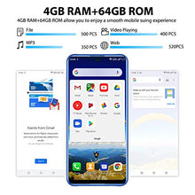 Load image into Gallery viewer, OUKITEL K9 Unlocked Cell Phones 7.12" FHD+ Water Drop Screen 4GB RAM+64GB ROM，16MP+8MP Dual Camera, 6000mAh Battery 4G Android 9.0 Unlocked Smartphones, Dual SIM Smartphone Support OTG（Black）
