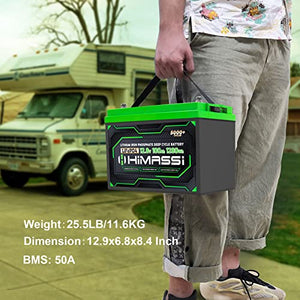 12V 100Ah LiFePO4 Battery Built-in BMS Lithium Iron Phosphate Deep Cycle Battery Pack for Trolling Motor, Solar Energy Storage, RV, Camper, Marine, Home Backup, Off-Grid System, Lead Acid Replacement