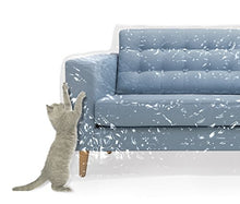 Load image into Gallery viewer, Plastic Couch Cover Pets | Cat Scratching Protector Clawing Deterrent | Heavy Duty Water Resistant Thick Clear Vinyl | Sofa Slipover Moving Long Term Storage
