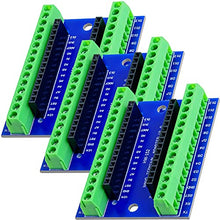 Load image into Gallery viewer, ICQUANZX 3PCS Nano Terminal Adapter Shield Expansion Board Compatible with Arduino Nano V3.0 AVR ATMEGA328P-AU Module
