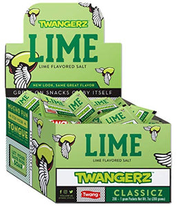 Twangerz Snack Topping, Lime, 1 Gram Packets (Pack of 200)