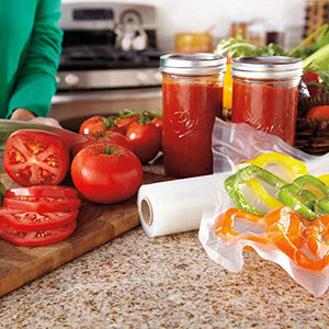 FoodSaver 8" and 11" Vacuum Seal Rolls Multipack, Make Custom-Sized BPA-Free Vacuum Sealer Bags, Multi-Pack, Clear