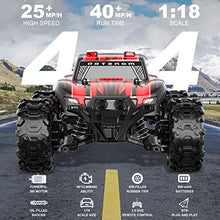 Load image into Gallery viewer, Upgraded Remote Control Car for Boys,GUOKAI 1:18 Scale Fast RC Cars All Terrain,High Speed 25MPH Rock Crawler RC Truck 4x4 Off Road Waterproof 2.4 GHz Control with Extra Shell and Battery 40+ min Run
