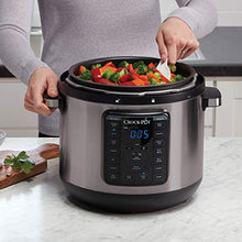 Load image into Gallery viewer, Crock-Pot 8-Quart Multi-Use XL Express Crock Programmable Slow Cooker and Pressure Cooker with Manual Pressure, Boil &amp; Simmer, Black Stainless
