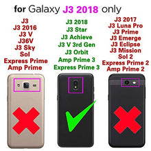 Load image into Gallery viewer, Phone Case for Samsung Galaxy J3 Orbit J 3 Star 2018 3J Achieve with Tempered Glass Screen Protector Clear Cover and Bumper Hybrid Cell Accessories Glaxay J3V V 3rd Gen SM J337A J337V J337 Cases Red
