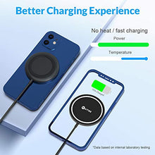 Load image into Gallery viewer, WAITIEE Wireless Charger, Fast Magnetic Wireless Charger for iPhone 12/12mini/12pro/12pro max, AirPods 2/Pro,Fast Wireless Charger Pad with Rubber Anti-Skid Ring and Type-C 20W Adapter
