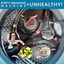 Load image into Gallery viewer, Kaitse Washing Machine Cleaner Effervescent Tablets, Solid Washer Deep Cleaning Tablet, Triple Decontamination Remover with Natural Biological Formula, for Front Load and Top Load Washers 30 Count
