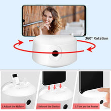Load image into Gallery viewer, Auto Tracking Smart Shooting Holder【NO APP Required】 360°Rotation Auto Face Selfie Stick, Suitable for Phone, Tablet - Cell Phone Camera Mount for Tripod Stand - Idea for Live Streaming, Live Video
