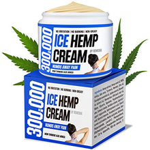 Load image into Gallery viewer, Ice Hеmp Cream for Arthritis 300,000 - Back &amp; Muscle Pain Relief – Foot &amp; Knee, Joint &amp; Neck Inflammation Therapy – Made in USA – Organic Reliever (1) (1)
