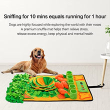 Load image into Gallery viewer, ZMUBB Pet Snuffle Mat for Dogs Sniff Mat Nosework Feeding Mat Slow Feeder Interactive Dog Puzzle Toys for Training and Stress Relief Encourages Natural Foraging Skills
