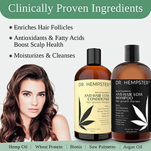 Load image into Gallery viewer, Hair Growth Shampoo and Conditioner Set for Thinning Hair and Hair Loss for Men and Women 18 oz - Hemp Oil, Biotin, Natural and Organic Ingredients - Hair Thickening and Volumizing

