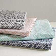 Load image into Gallery viewer, Madison Park Essentials Sheet Set Printed Ultra Soft, Full, Grey
