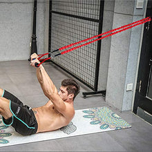 Load image into Gallery viewer, Resistance Bands, 15 Pieces Exercise Elastic Bands Set, 20lbs To 40lbs Resistance Tubes Heavy Duty Protective Nylon Sleeves Anti-Snap Fitness SUPALAK
