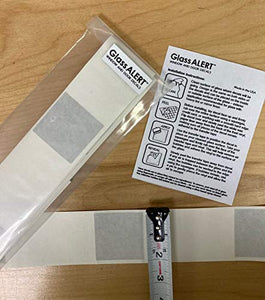 Glass Alert Distraction Markers-Glass Awareness Stickers for Glass Doors (Squares)