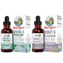 Load image into Gallery viewer, Adrenal Support &amp; Kidney Bladder Support Liquid Herbals Bundle by MaryRuth's | Adrenal Support &amp; Focus Liquid Drops, 1oz | Kidney &amp; Bladder Support Liquid Drops, 1oz | Vegan, Non-GMO, Gluten Free

