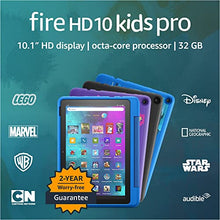 Load image into Gallery viewer, Fire HD 10 Kids Pro tablet, 10.1", 1080p Full HD, ages 6–12, 32 GB, (2021 release), named"Best Tablet for Big Kids" by Good Housekeeping, Doodle
