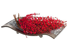 Load image into Gallery viewer, Creative Scents Schonwerk Centerpiece for Dining Room -Crackled Mosaic Design- Home Coffee Table Decor Decorations Centerpiece for Dining/ Living Room- Best Wedding Gift (Silver)
