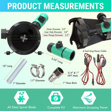 Load image into Gallery viewer, LATCH.IT RV Macerator Pump | 12V Quick-Release Macerator Pump for RV | RV Waste Pump Macerator w/All Fittings, Hoses &amp; Clamps You’ll Need | Portable RV Pump | Dump 12-15 Gallons of Waste per Minute!
