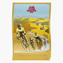 Load image into Gallery viewer, Goodvibesonly Bianche Race Cycling Strade Art Italy Tuscany Bike Retro | Impressive Posters for Room Decoration Printed with The Latest Modern Technology on semi-Glossy Paper Background
