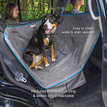 Load image into Gallery viewer, Kurgo Wander Dog Hammock Style Seat Cover for Pets, Pet Seat Cover, Dog Car Hammock - Water-Resistant, Khaki, 27.5&quot; Wide, Heather Charcoal Grey, Model:K01783
