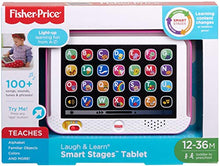 Load image into Gallery viewer, Fisher-Price Laugh &amp; Learn Smart Stages Tablet - Pink, Interactive Pretend Computer Musical Learning Toy for Infants and Toddlers

