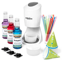 Load image into Gallery viewer, Hawaiian Shaved Ice S900A Shaved Ice and Snow Cone Machine with 3 Flavor Syrup Pack and Accessories
