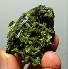 Load image into Gallery viewer, Dalas 61g Natural Green Tourmaline Crystal Rough Stone Cluster Specimen

